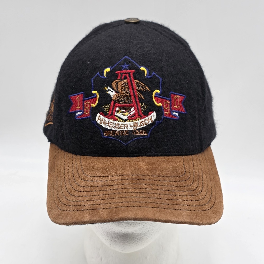 Vintage Anheuser Busch Brewing Suede Brim Collector's Edition Hat Cap 712/10,000